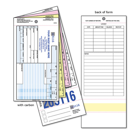 Type C Inventory Sales Tag with Shop Name